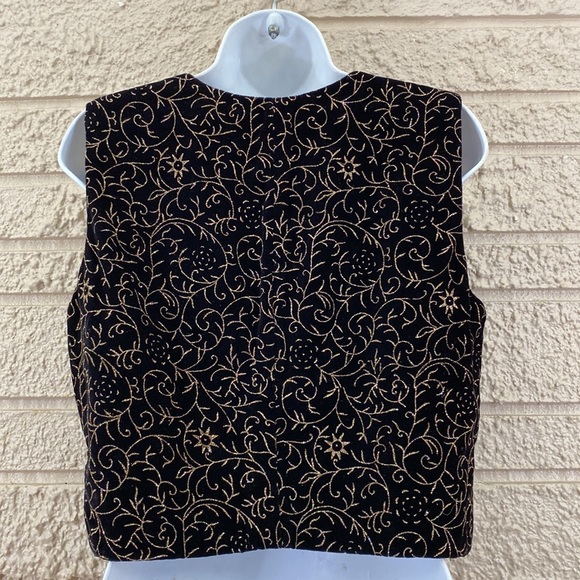 No Tags Glitter Pattern Velvet Vest - Picture 2 of 8
